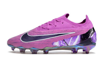 Nike Phantom GX Elite FG Low-Tops Football Boots - Purple/Black/White/Gold