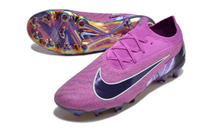 Nike Phantom GX Elite FG Low-Tops Football Boots - Purple/Black/White/Gold