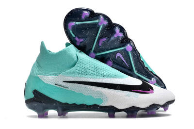 Nike Phantom GX Elite DF FG High-Tops Football Boots - White/Purple/Jade