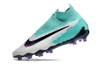 Nike Phantom GX Elite DF FG High-Tops Football Boots - White/Purple/Jade