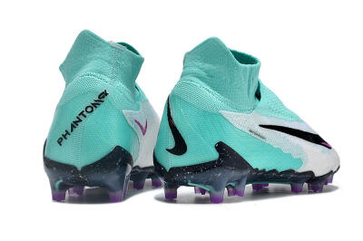 Nike Phantom GX Elite DF FG High-Tops Football Boots - White/Purple/Jade