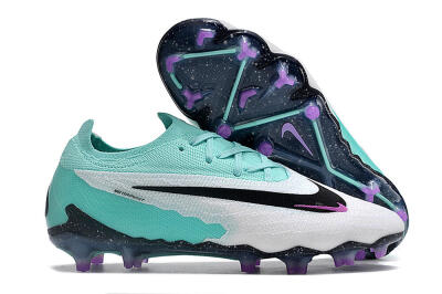 Nike Phantom GX Elite FG Low-Tops Football Boots - Silver/Blue/Purple/Black