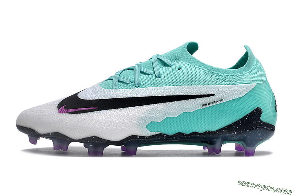 Nike Phantom GX Elite FG Low-Tops Football Boots - Silver/Blue/Purple/Black 2