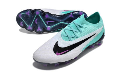 Nike Phantom GX Elite FG Low-Tops Football Boots - Silver/Blue/Purple/Black