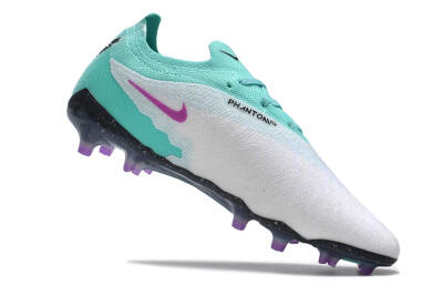 Nike Phantom GX Elite FG Low-Tops Football Boots - Silver/Blue/Purple/Black