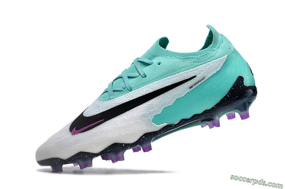 Nike Phantom GX Elite FG Low-Tops Football Boots - Silver/Blue/Purple/Black 5