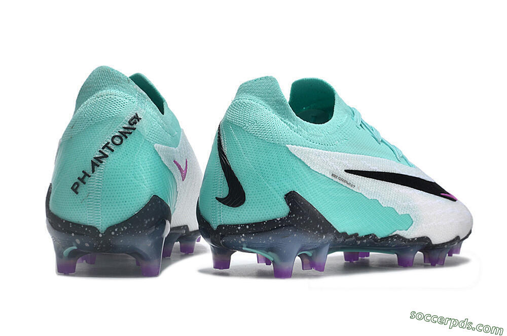 Nike Phantom GX Elite FG Low-Tops Football Boots - Silver/Blue/Purple/Black 6