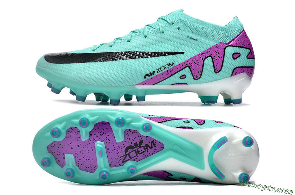 Nike Air Zoom Mercurial Vapor 15 Elite AG Low-Tops Football Boots - Blue/Purple/Black 0