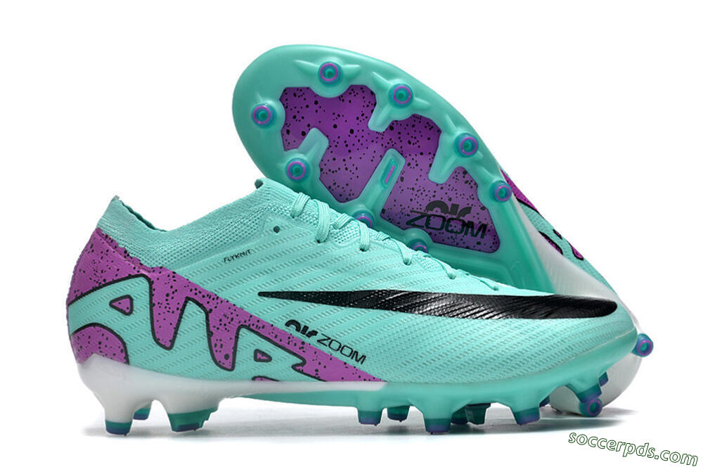 Nike Air Zoom Mercurial Vapor 15 Elite AG Low-Tops Football Boots - Blue/Purple/Black 1