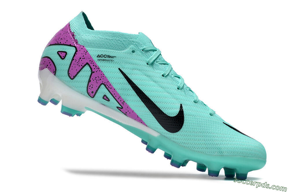 Nike Air Zoom Mercurial Vapor 15 Elite AG Low-Tops Football Boots - Blue/Purple/Black 4
