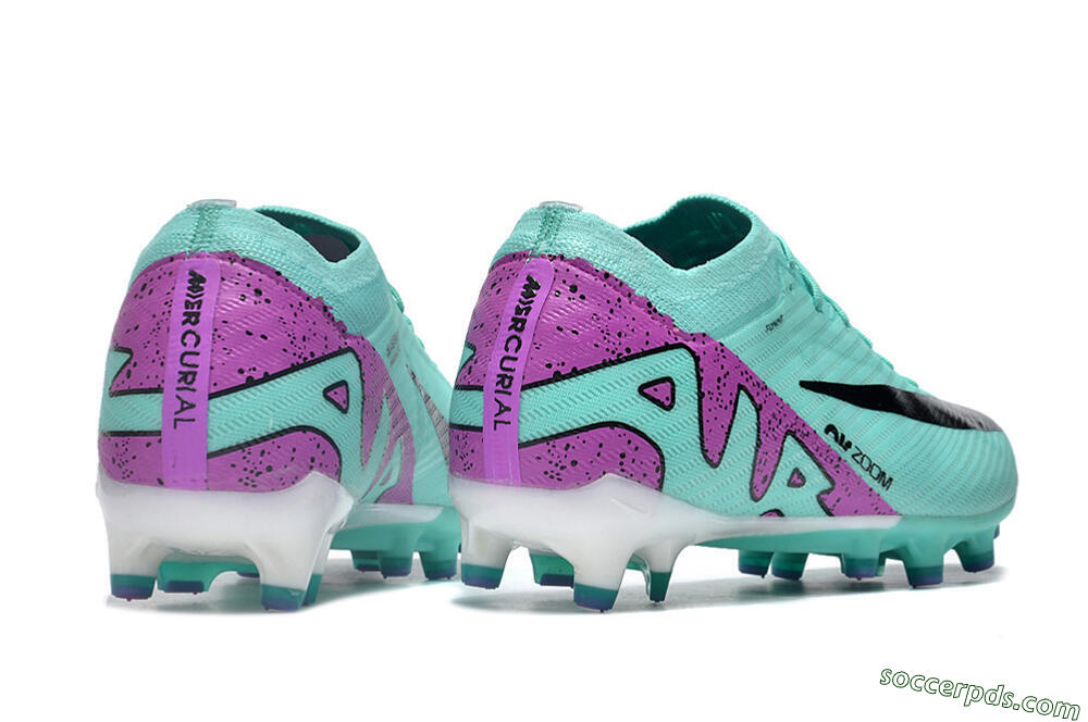 Nike Air Zoom Mercurial Vapor 15 Elite AG Low-Tops Football Boots - Blue/Purple/Black 6
