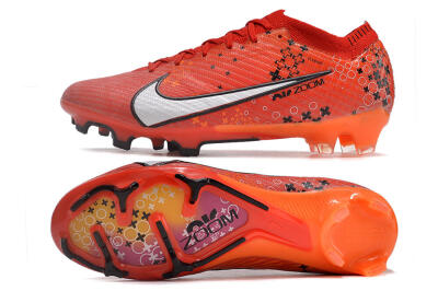 Nike AIR Zoom Mercurial Vapor 15 Elite FG Low-Tops Football Boots - Orange/White/Black