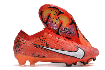 Nike AIR Zoom Mercurial Vapor 15 Elite FG Low-Tops Football Boots - Orange/White/Black