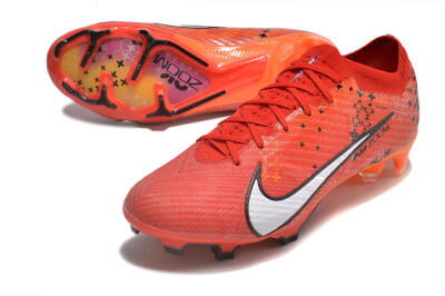 Nike AIR Zoom Mercurial Vapor 15 Elite FG Low-Tops Football Boots - Orange/White/Black