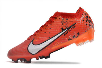 Nike AIR Zoom Mercurial Vapor 15 Elite FG Low-Tops Football Boots - Orange/White/Black