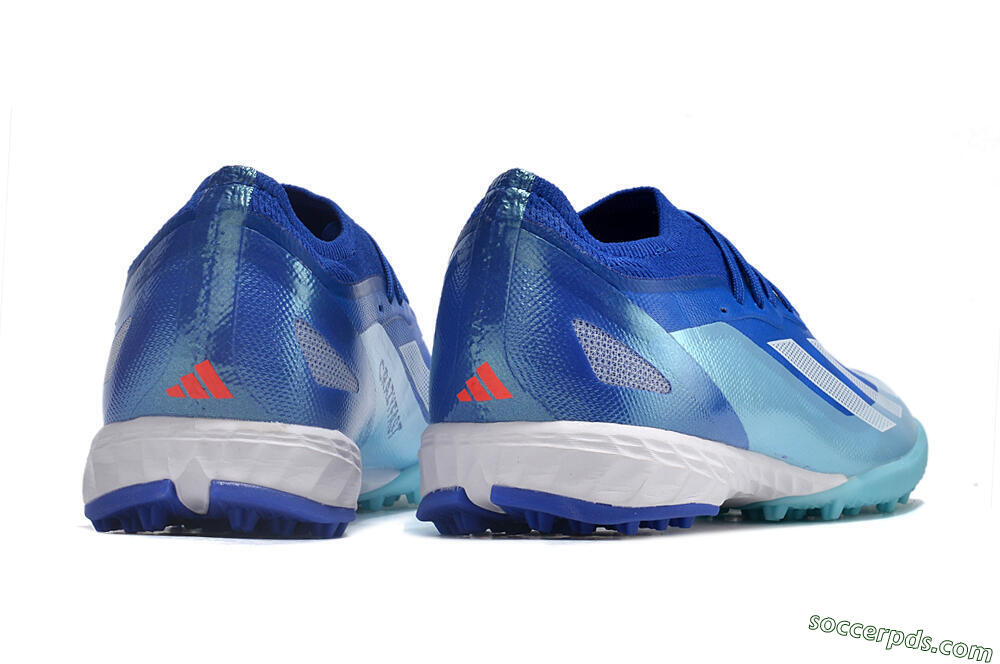 Adidas X Crazyfast.1 TF Low-Tops Football Shoes - Blue/Silver/White 6