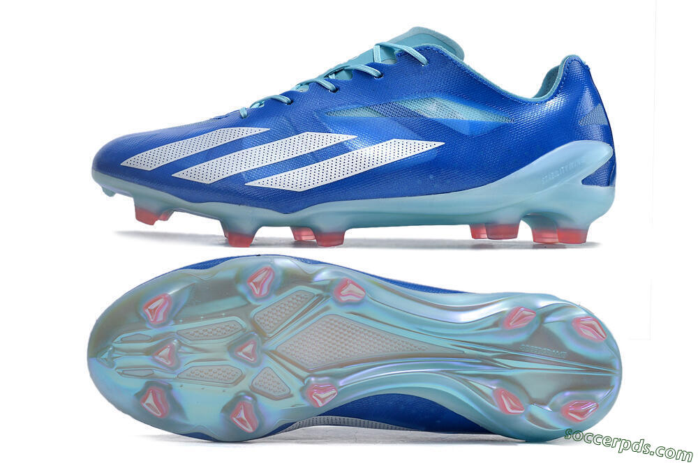 Adidas X Crazyfast+ FG Low-Tops Football Boots - Blue/White/Jade 0
