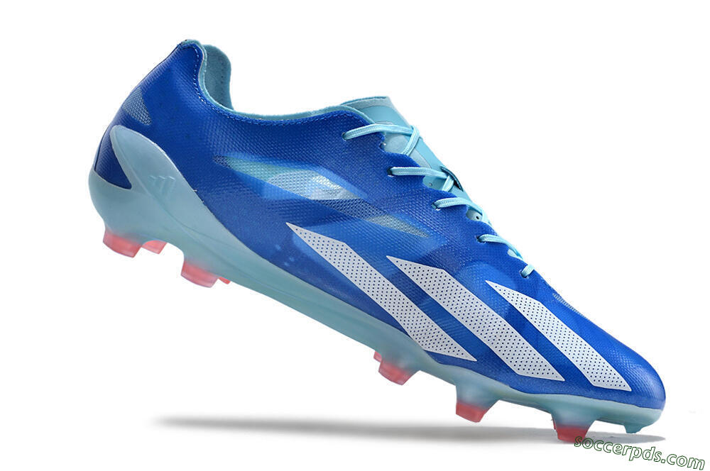 Adidas X Crazyfast+ FG Low-Tops Football Boots - Blue/White/Jade 4