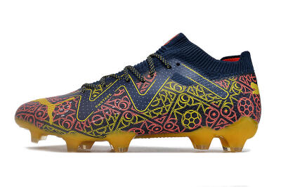 Puma Future Ultimate Limited Edition FG Low-Tops Football Boots - Blue/Yellow/Red
