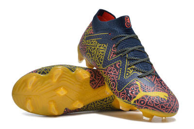 Puma Future Ultimate Limited Edition FG Low-Tops Football Boots - Blue/Yellow/Red