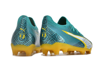 Puma Ultra Ultimate FG Low-Tops Football Boots - Jade/White/Yellow