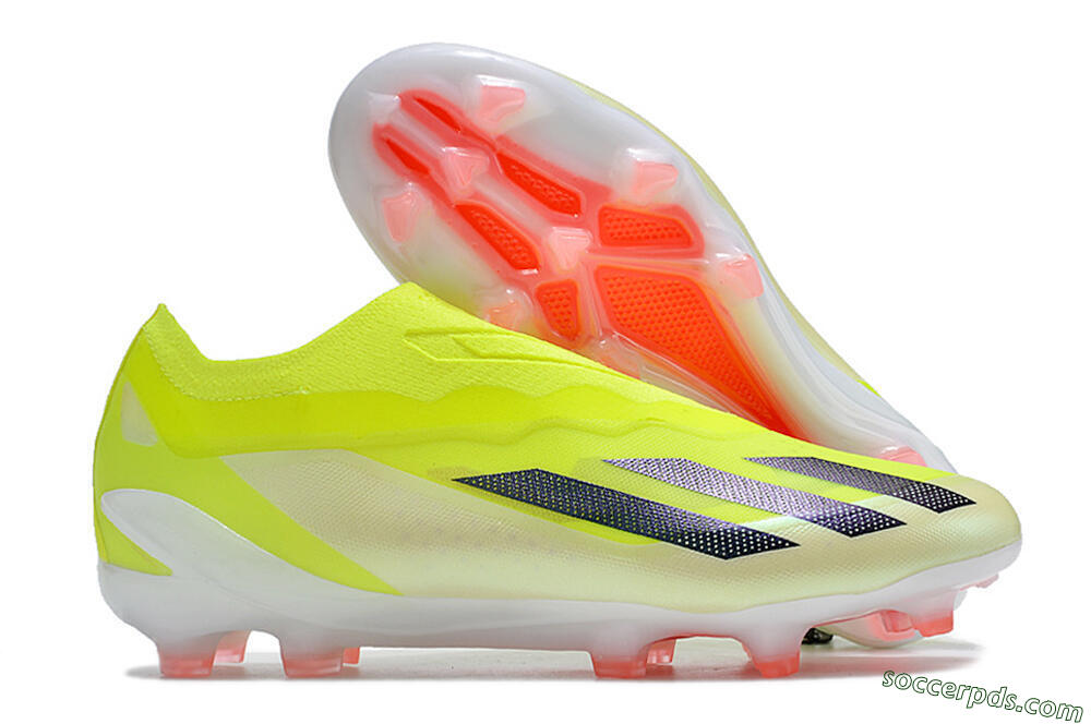 Adidas X Crazyfast+ FG Low-Tops Football Boots - Yellow/Black/Pink 1