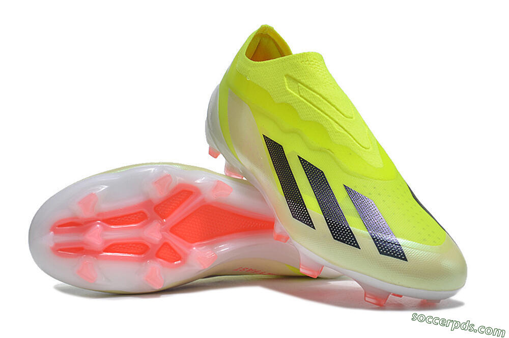 Adidas X Crazyfast+ FG Low-Tops Football Boots - Yellow/Black/Pink 3