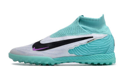Nike Phantom GX Elite DF Link TF High-Tops Football Shoes - White/Black/Jade