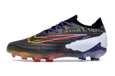 Nike Phantom GX Elite FG Low-Tops Football Boots - Black/Purple/Rainbow