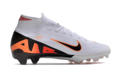Nike Air Zoom Mercurial Superfly 9 Elite FG High-Tops Football Boots - White/Orange/Black