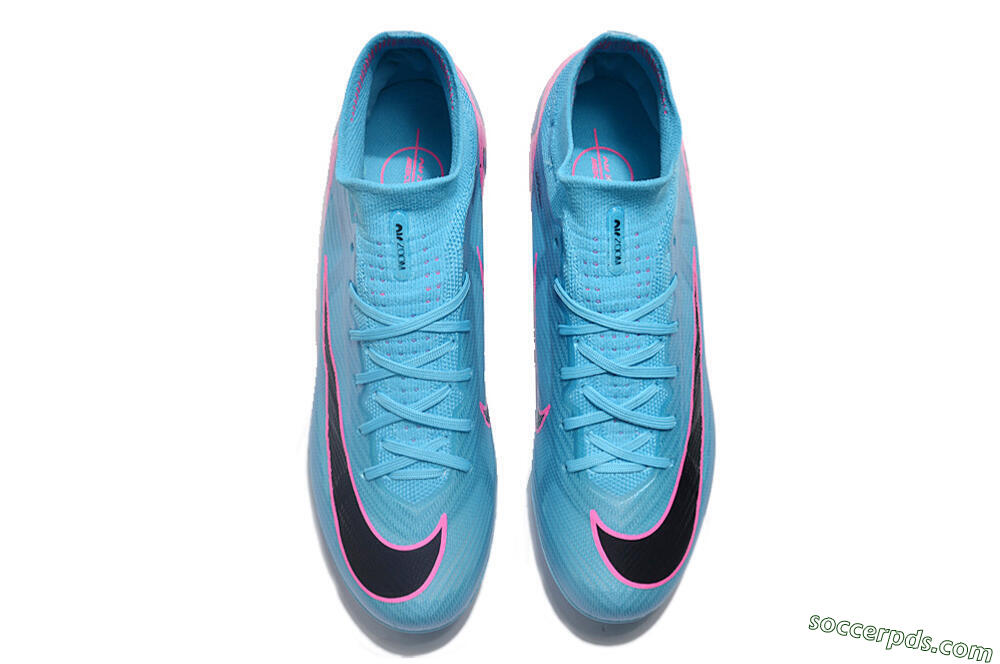 Nike Air Zoom Mercurial Superfly 9 Elite FG High-Tops Football Boots - Blue/Pink/Black 4
