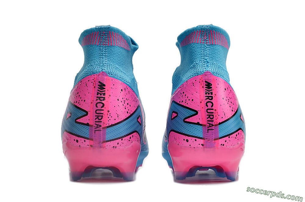 Nike Air Zoom Mercurial Superfly 9 Elite FG High-Tops Football Boots - Blue/Pink/Black 5