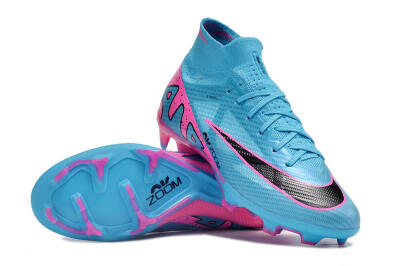 Nike Air Zoom Mercurial Superfly 9 Elite FG High-Tops Football Boots - Blue/Pink/Black