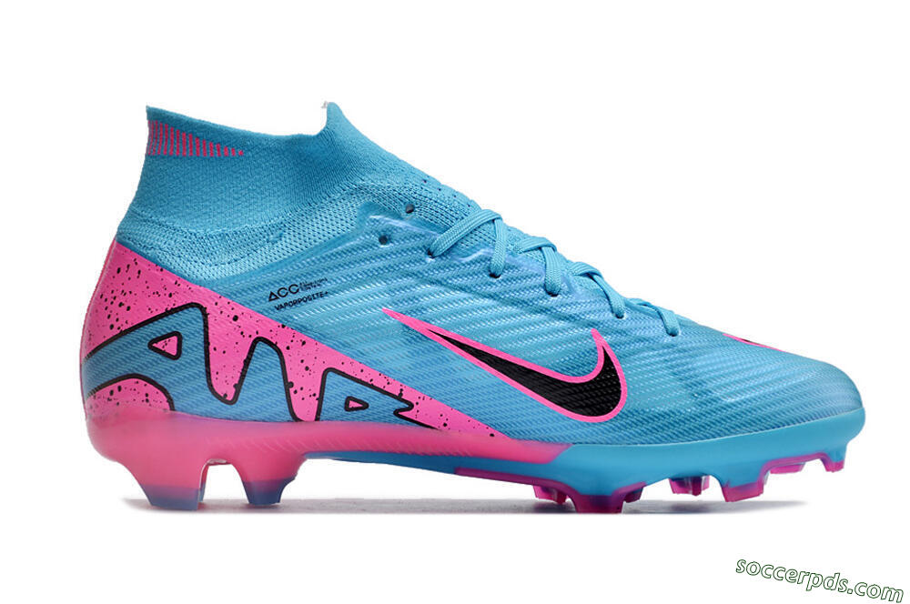 Nike Air Zoom Mercurial Superfly 9 Elite FG High-Tops Football Boots - Blue/Pink/Black 7