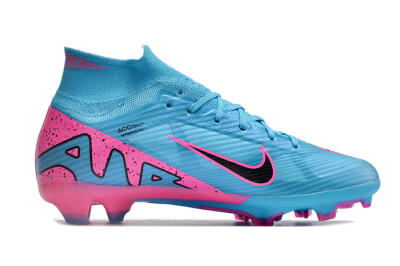 Nike Air Zoom Mercurial Superfly 9 Elite FG High-Tops Football Boots - Blue/Pink/Black