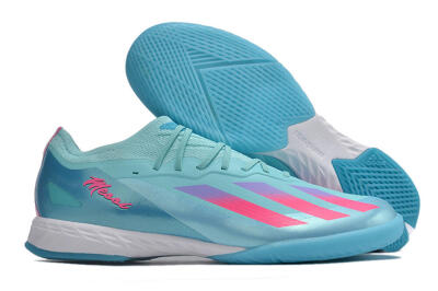 Adidas X Crazyfast.1 IC Low-Tops Football Shoes - Jade/Pink/Purple