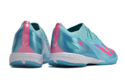 Adidas X Crazyfast.1 IC Low-Tops Football Shoes - Jade/Pink/Purple