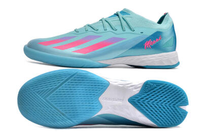 Adidas X Crazyfast.1 IC Low-Tops Football Shoes - Jade/Pink/Purple