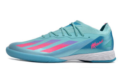 Adidas X Crazyfast.1 IC Low-Tops Football Shoes - Jade/Pink/Purple