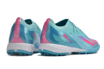 Adidas X Crazyfast.1 TF Low-Tops Football Shoes - Jade/Pink/Purple