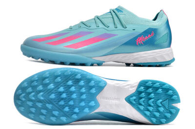 Adidas X Crazyfast.1 TF Low-Tops Football Shoes - Jade/Pink/Purple