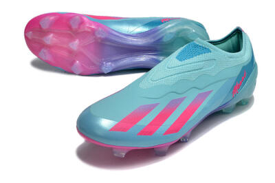 Adidas X Crazyfast+ FG Low-Tops Football Boots - Flash Aqua/Lucid Pink/Lucid Cyan