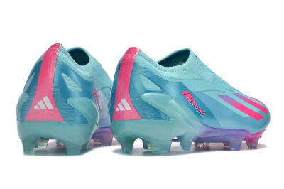 Adidas X Crazyfast+ FG Low-Tops Football Boots - Flash Aqua/Lucid Pink/Lucid Cyan