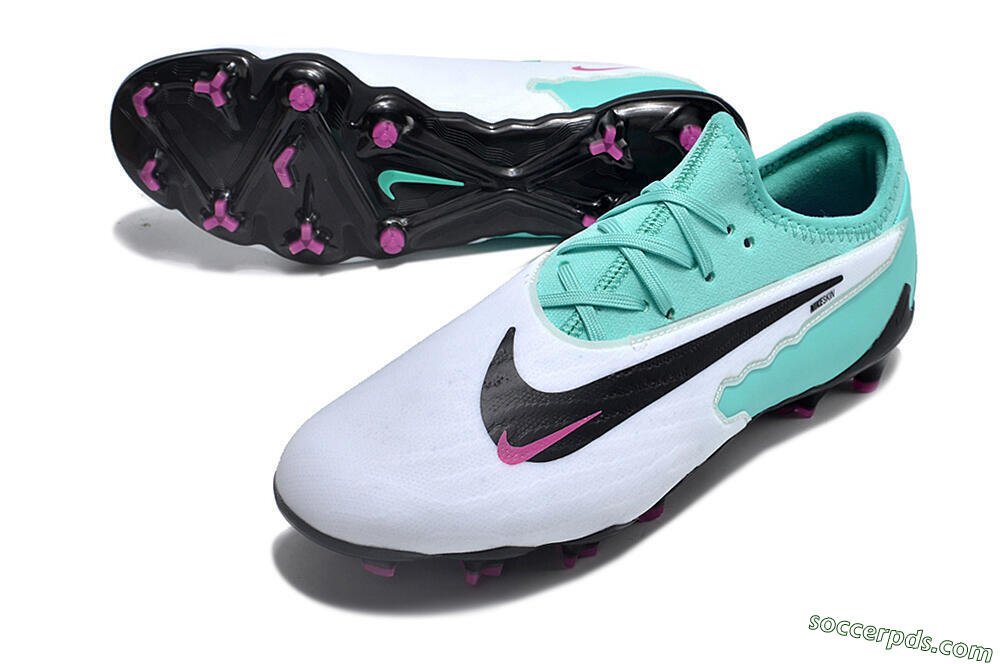 Nike Phantom GX Academy FG Low-Tops Football Boots - Hyper Turquoise/Fuchsia Dream/White/Black 3