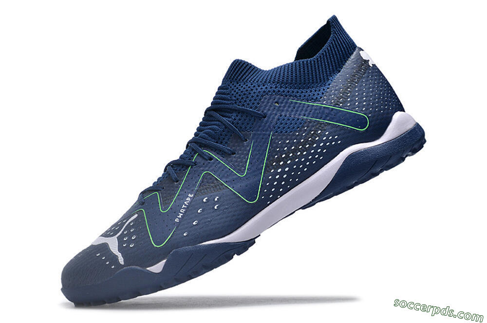 Puma Future X Powercat Tokyo Match TF Low-Tops Football Shoes - Blue/White 5