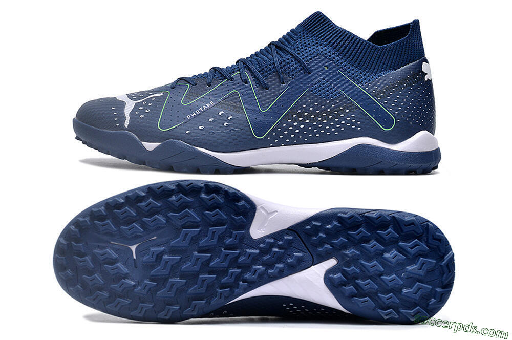 Puma Future X Powercat Tokyo Match TF Low-Tops Football Shoes - Blue/White 0