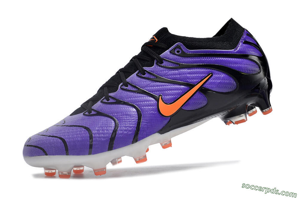 Nike Air Zoom Mercurial Vapor 15 Elite AG Low-Tops Football Boots - Purple/Black/Orange 6
