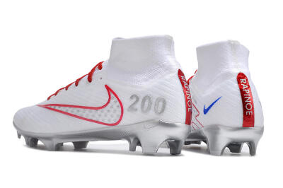 Nike Air Zoom Mercurial Superfly 9 Elite FG High-Tops Football Boots - White/Red/Silver