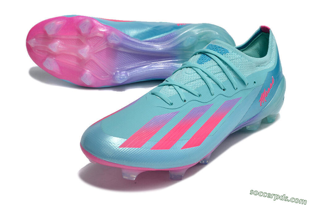 Adidas X Crazyfast.1 Messi.1 FG Low-Tops Football Boots - Blue/Pink/Purple 3