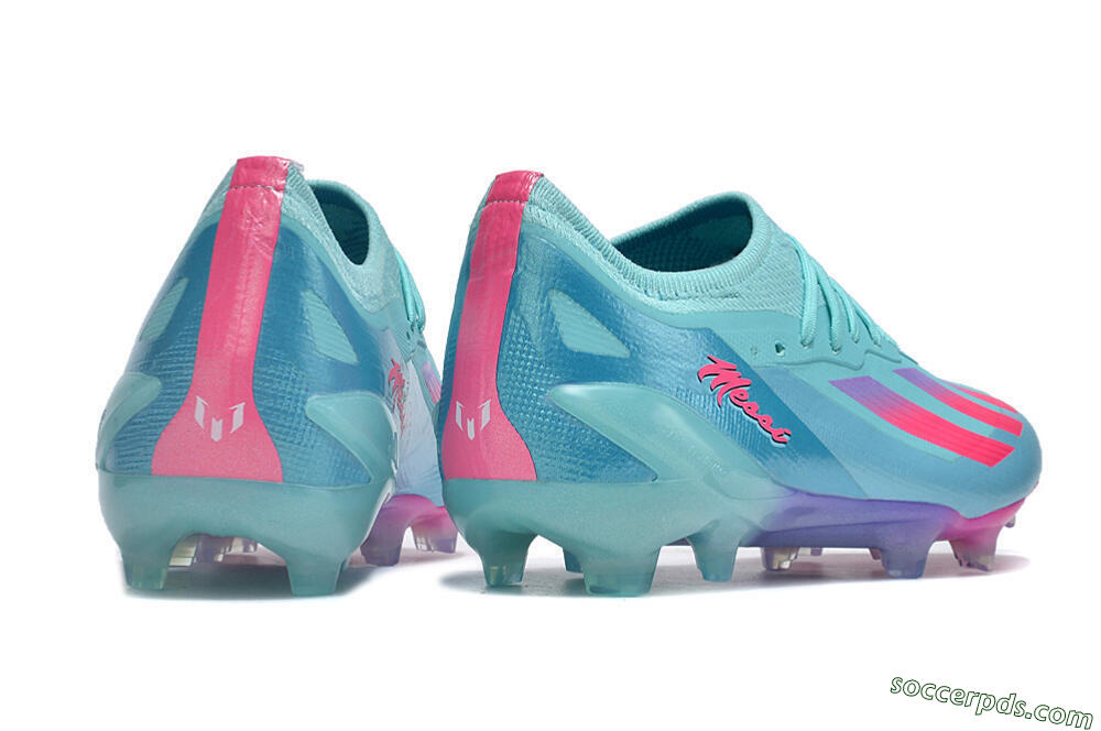 Adidas X Crazyfast.1 Messi.1 FG Low-Tops Football Boots - Blue/Pink/Purple 4